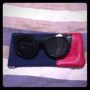 Le Specs, Air Heart sunglasses in Black.